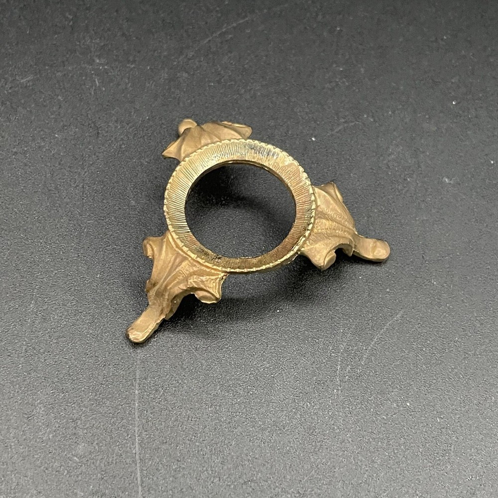 Black Egg with Gold Stand - Egg is 2 inches - Unknown stone