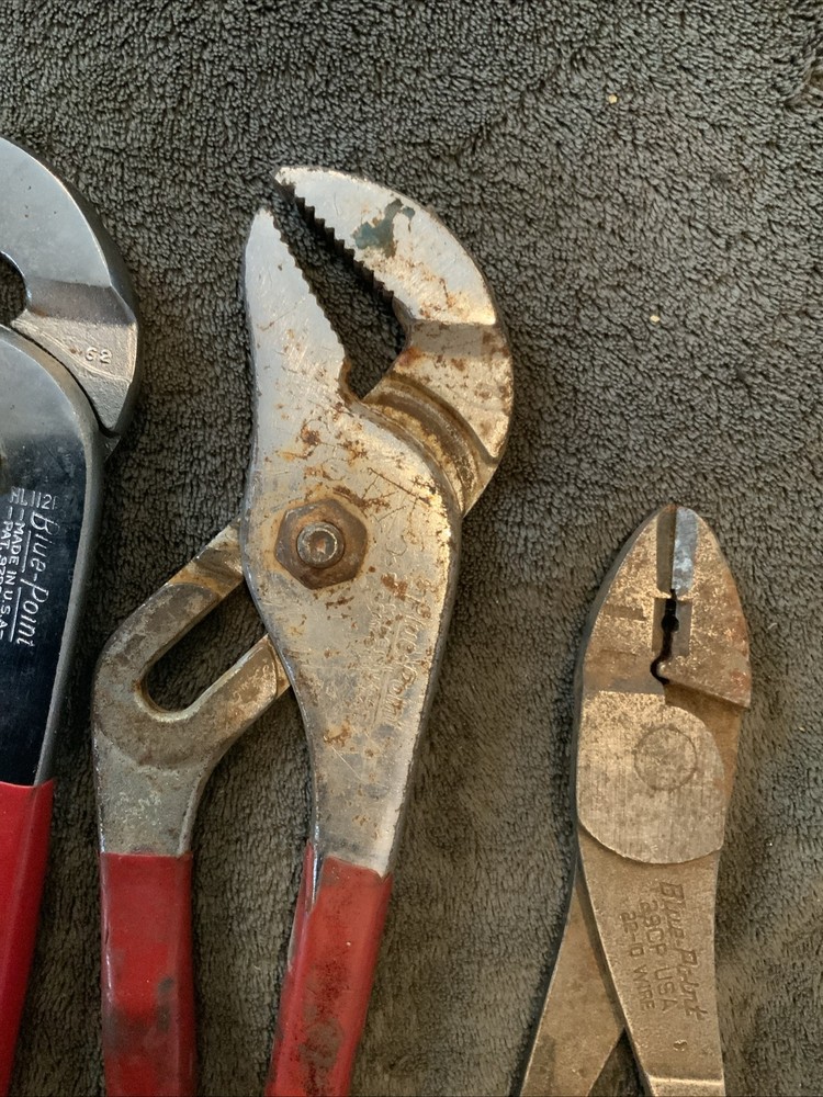 Blue Point 4pc Pliers, Wire Crimper…used.see Pics…