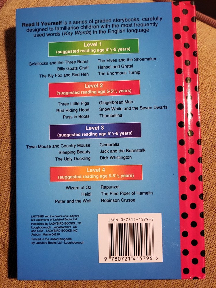 LADYBIRD BOOK READ IT YOURSELF GINGERBREAD MAN Hardback