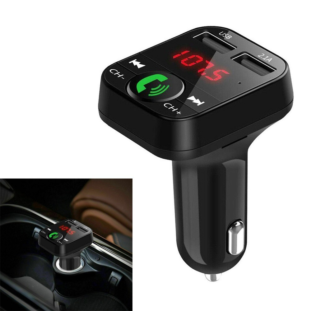 Wireless Car MP3 Player FM Transmitter 2 USB Charging Handsfree
