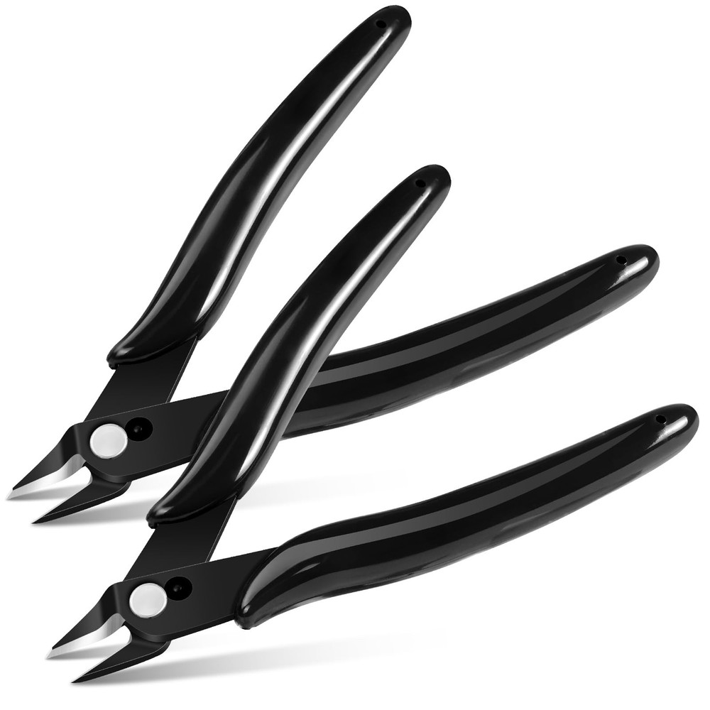 Ainiv Wire Cutters, 2PCS Spring-loaded Side Cutters Flush Cutters, Diagonal C...
