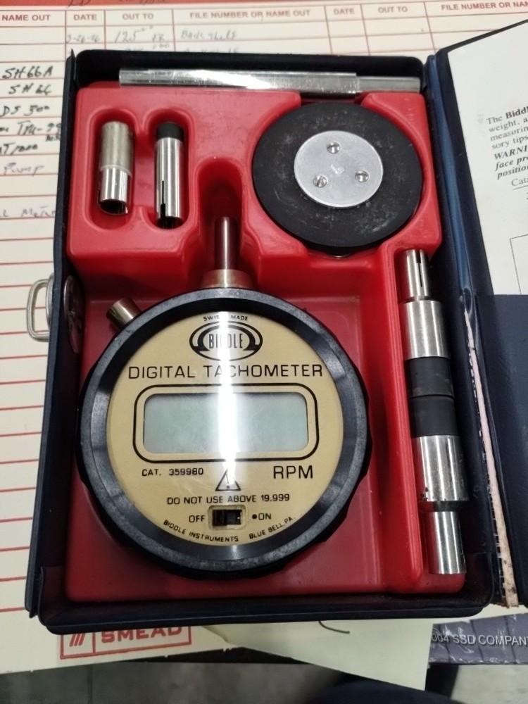 Biddle Digital Tachometer Kit Model 35-J-80 359980