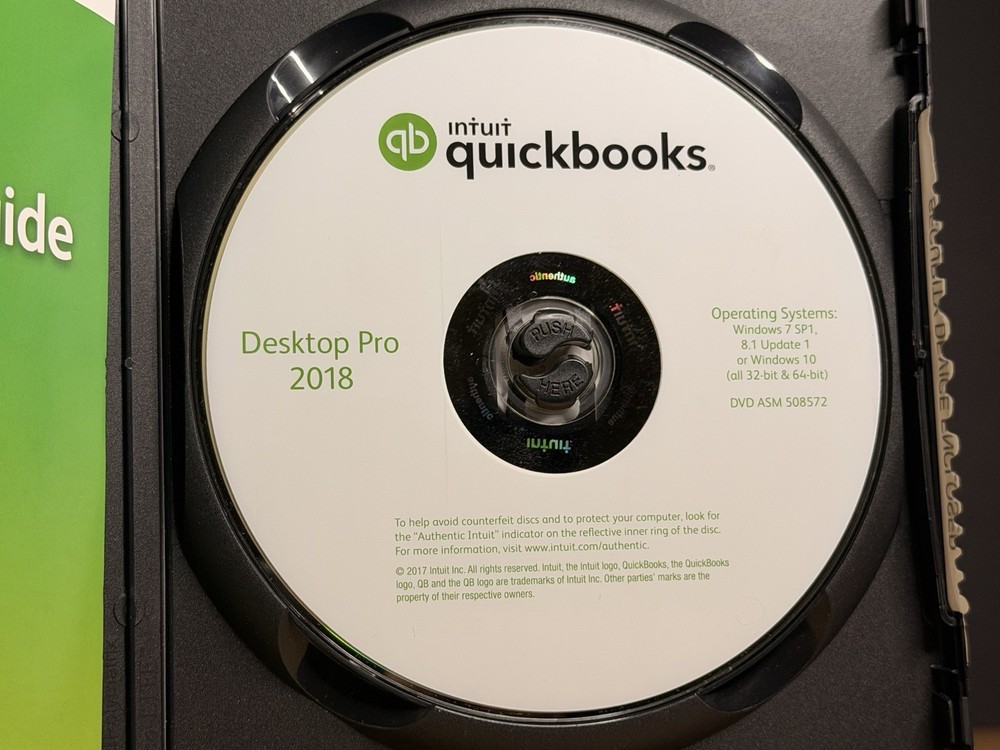 Quickbooks Desktop Pro 2018 Windows Accounting Retail -NO SUBSCRIPT10N- TESTED