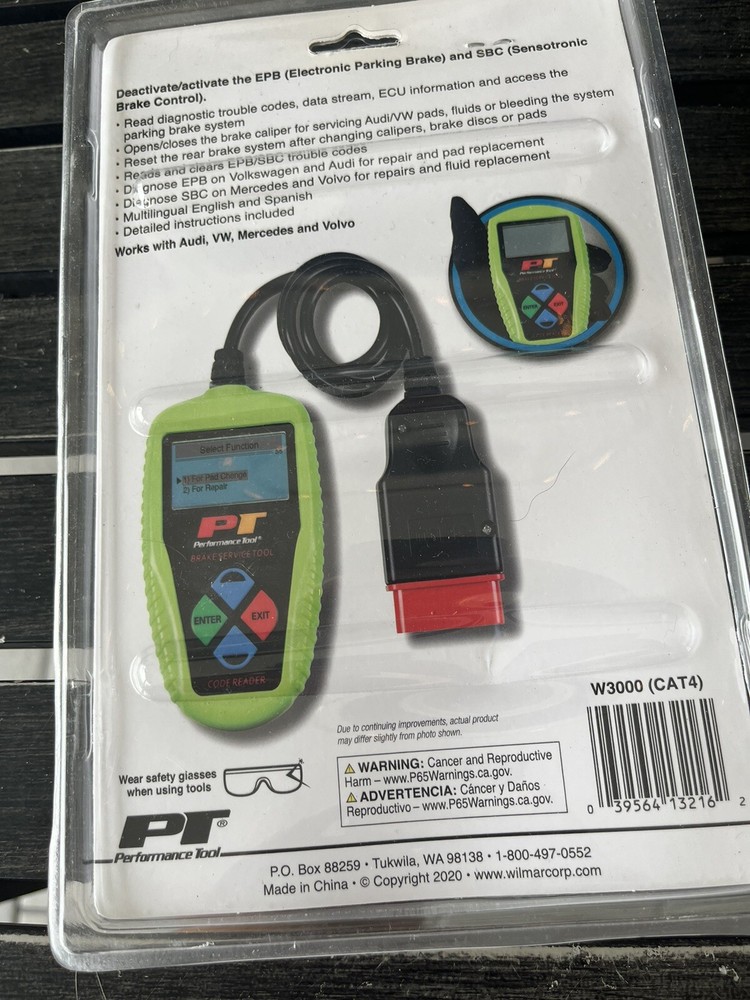 PT W3000 ELECTRONIC PARKING BRAKE TOOL NEW