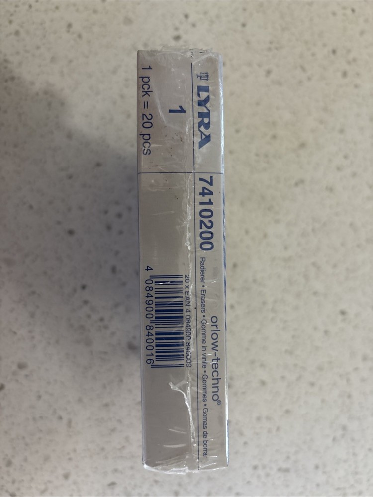 20 Lyra Orlow Techno Plastic Rubber Erasers