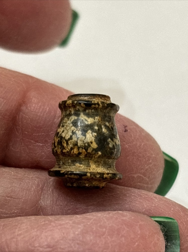 One (1) Each China Ancient Jade Transition Bead