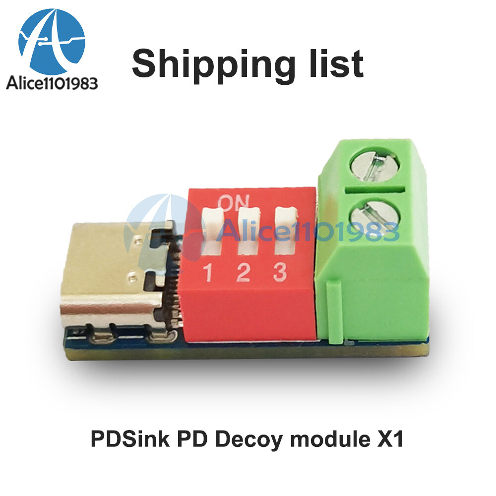 1-10PCS USB-C PD Trigger Board Module PD/QC Decoy Board Fast Charge USB Type-C