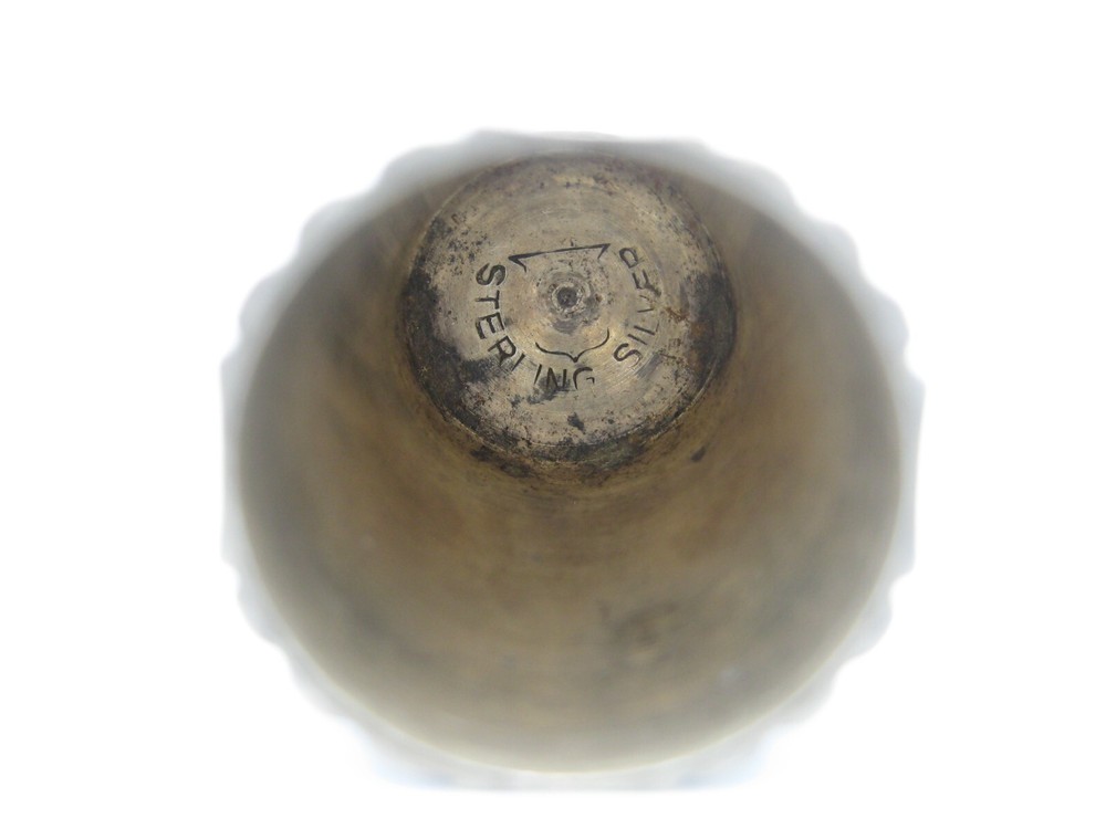 Antique Sterling Silver Sewing Thimble Scroll Linear Design Size 12