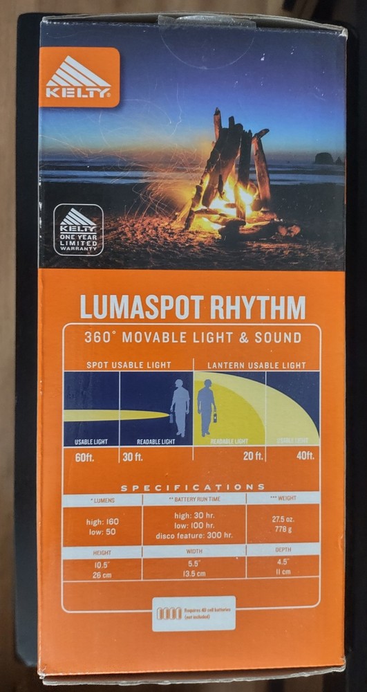 Kelty Camping Lantern Mp3 Multi Color Changing