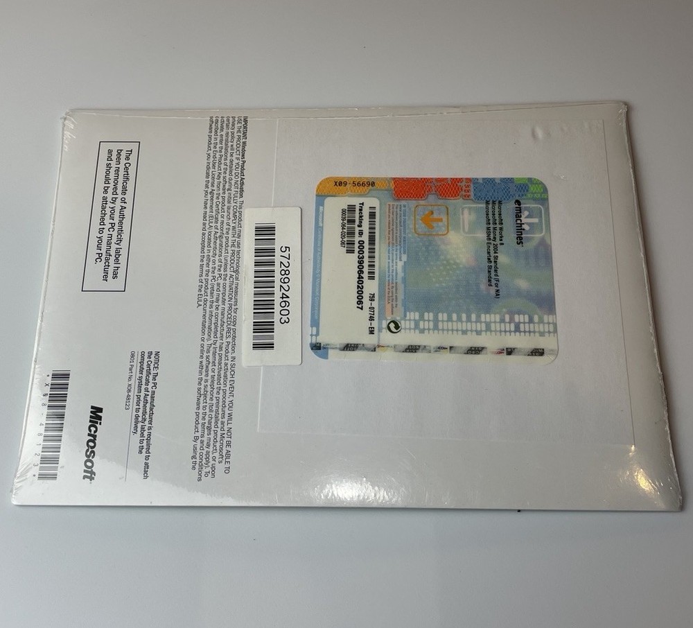 Microsoft Windows XP Home Edition Version 2002 PC NEW & SEALED (e machines)