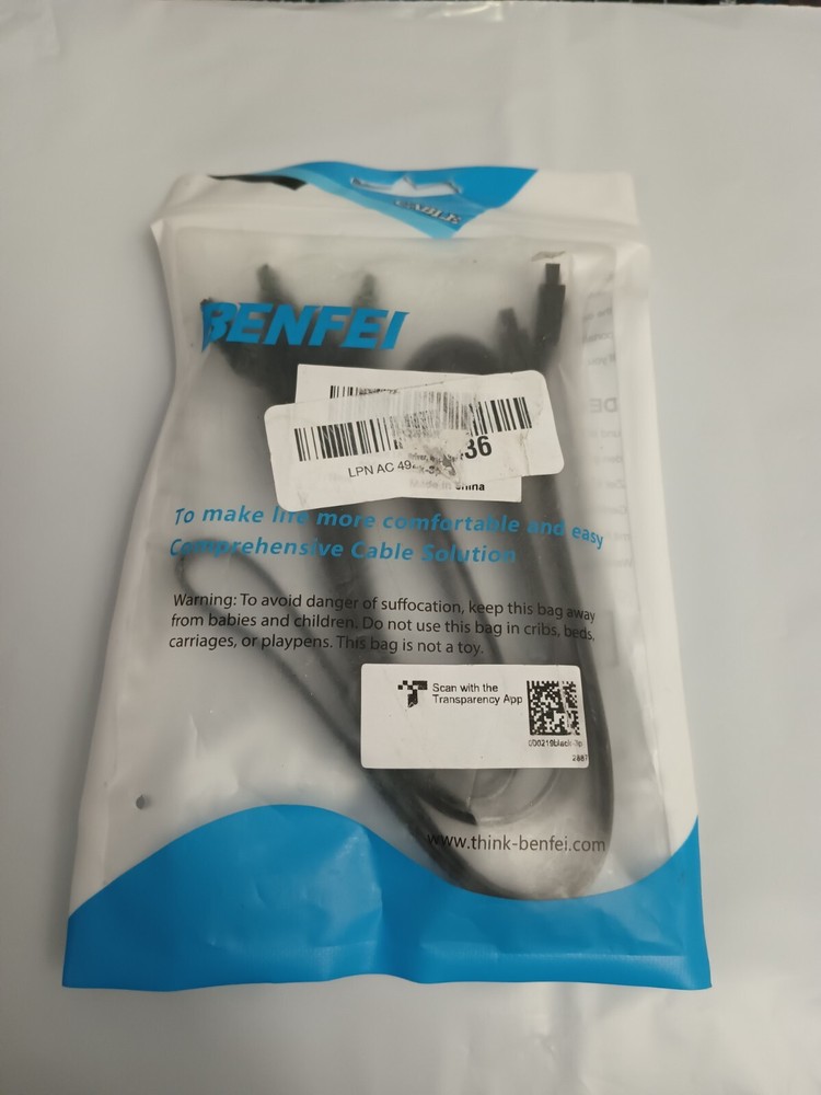BENFEI SATA Cable III, 3 Pack SATA Cable III 6Gbps Straight HDD SDD Data Cable w
