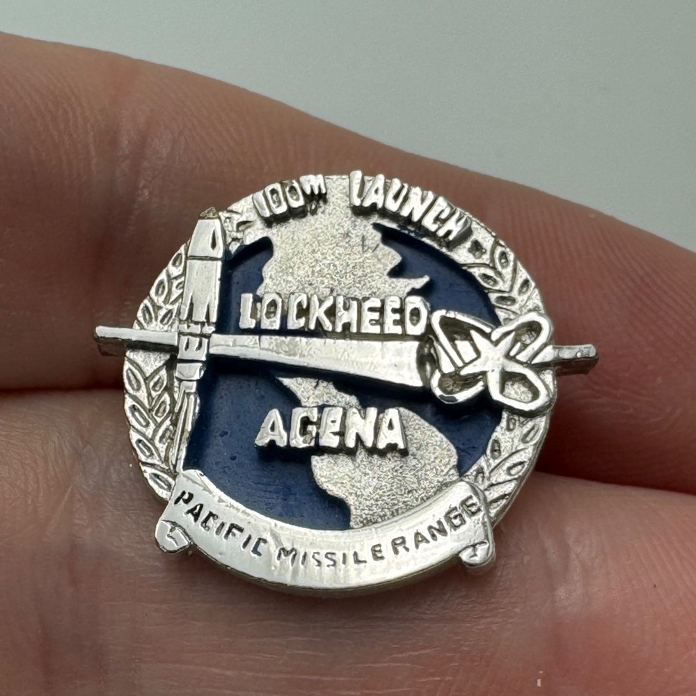 100th Launch Lockheed Agena Rocket Pacific Missile Range Pin Air Force NASA