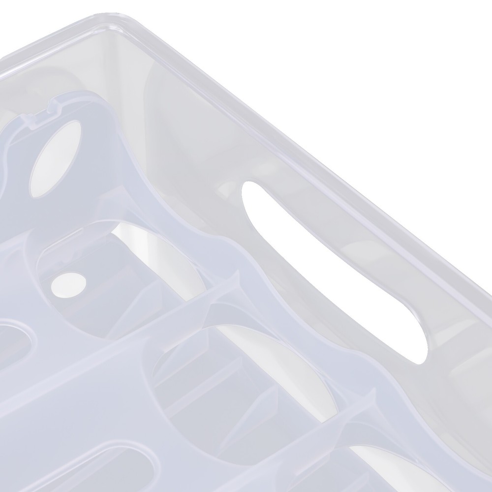 Egg Holder for Refrigerator Adjustable Egg Holder Storage Container for 36 Eggs