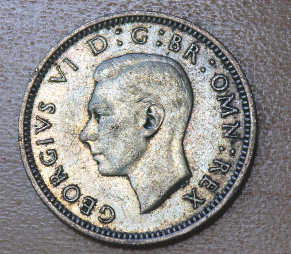 1942 Great Britain 6 Pence Silver