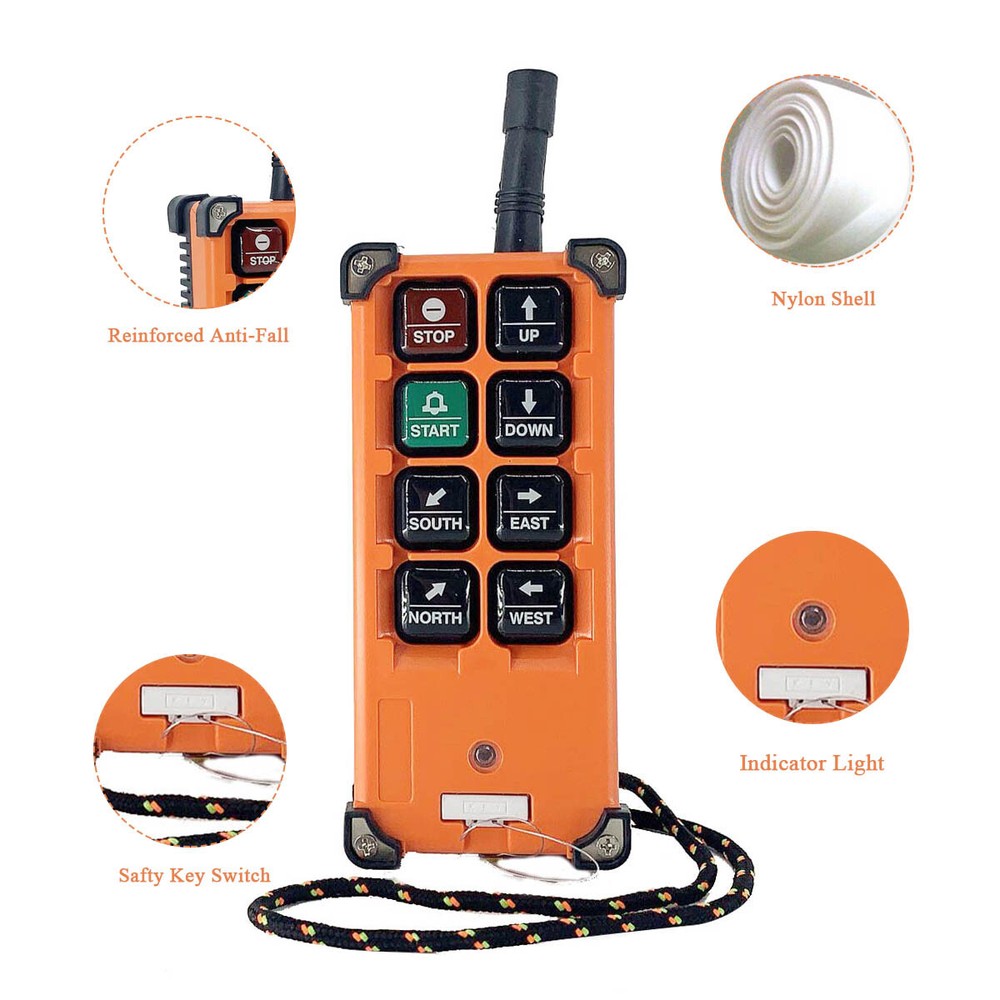 12-24V Wireless Industrial Remote Control for Transmitter & Receiver Hoist Crane
