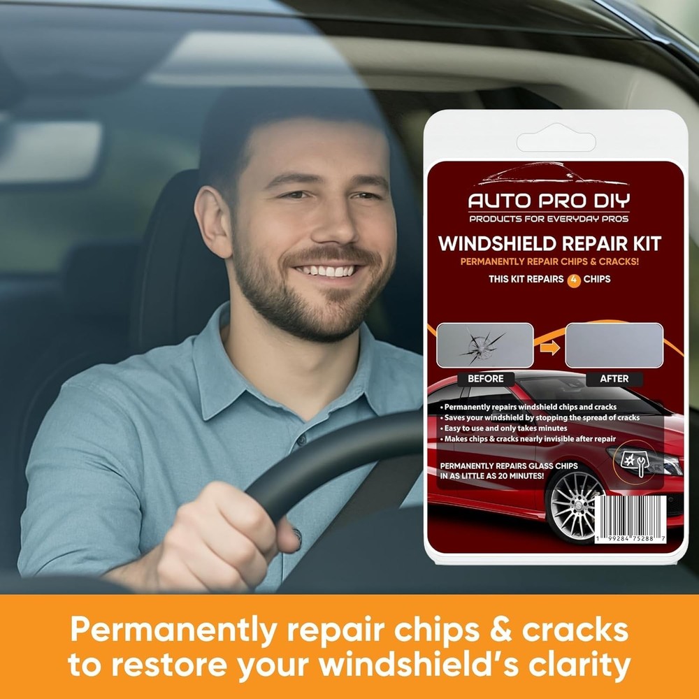 4 Pack s 4 Chips, 20-Minute Glass Rock Chip Tool