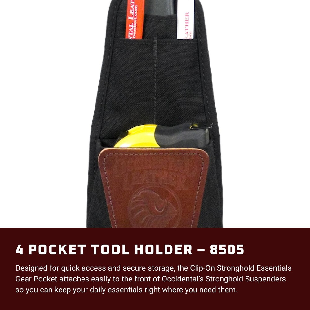 Occidental Leather 4 Pocket Tool Holder - 4 Pockets & Holders - Made in...