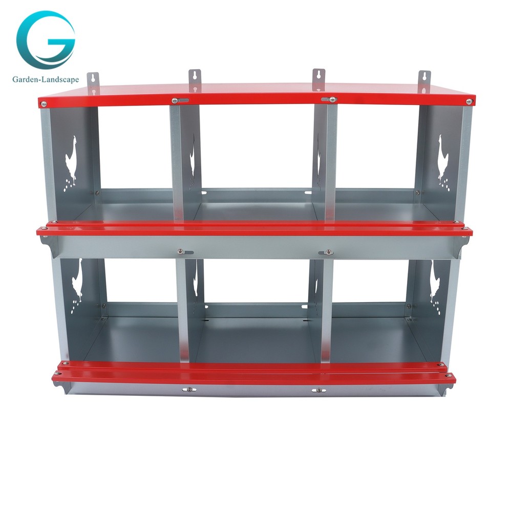Durable Materials Nesting Box Chicken Laying Boxes 6 Compartment Nesting Boxes