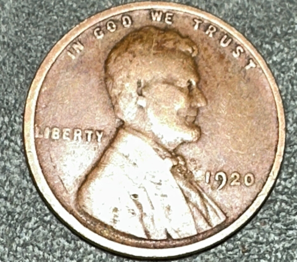 1920 Red Wheat Penny No Mint Mark 