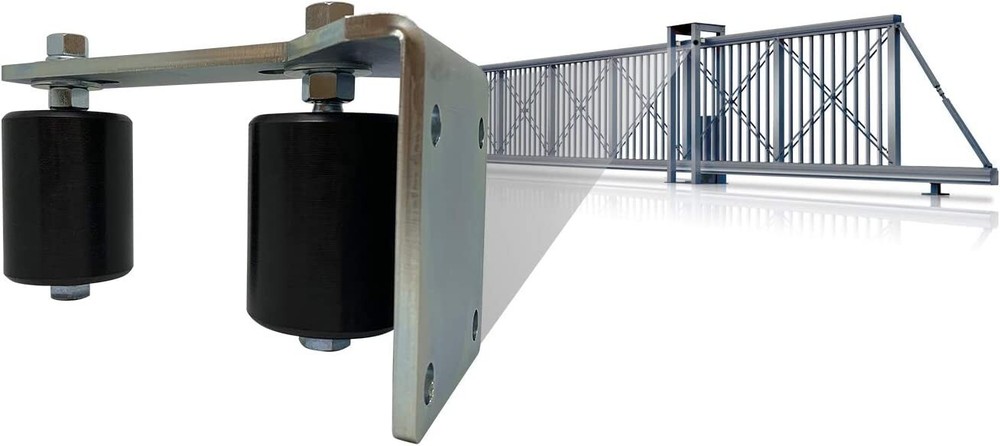 Slide Gate Guide Rollers L Rear Adjusting Bracket Mount for Sliding Rolling Gate
