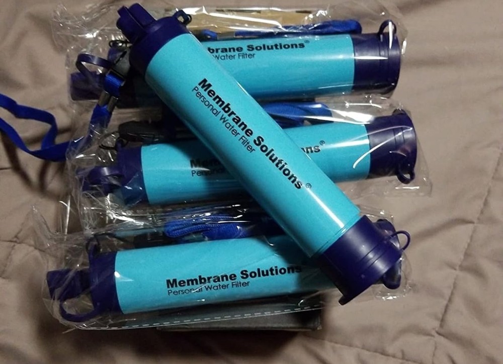 Membrane Solutions portable Straw Water Filter - 4 pack