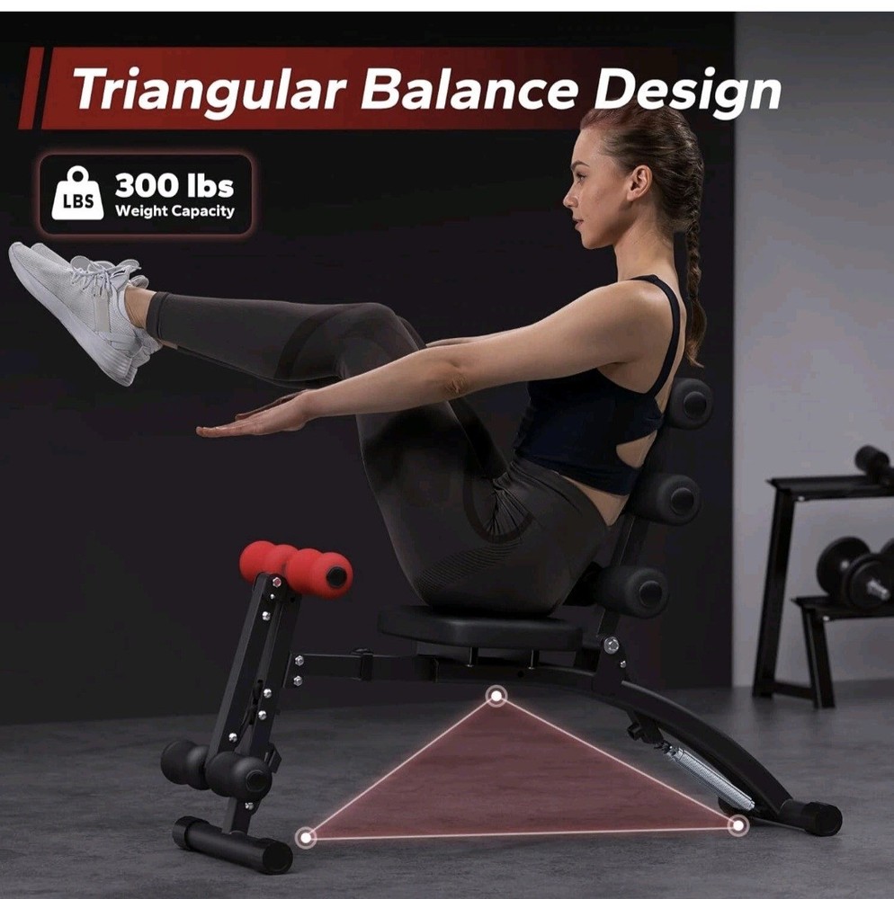 MERACH Multi-Functional Adjustable Ab Trainer Machine Workout Bench for Home Gym