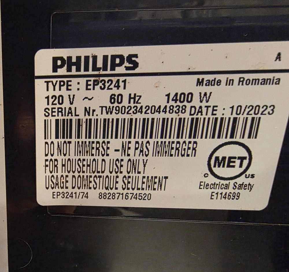 Philips EP3241 3200 Series LatteGo Fully Automatic Espresso Machine Black Bundle