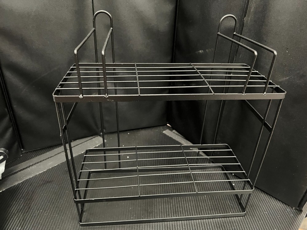 Small Black Wire Storage Shelf - Multi-Purpose