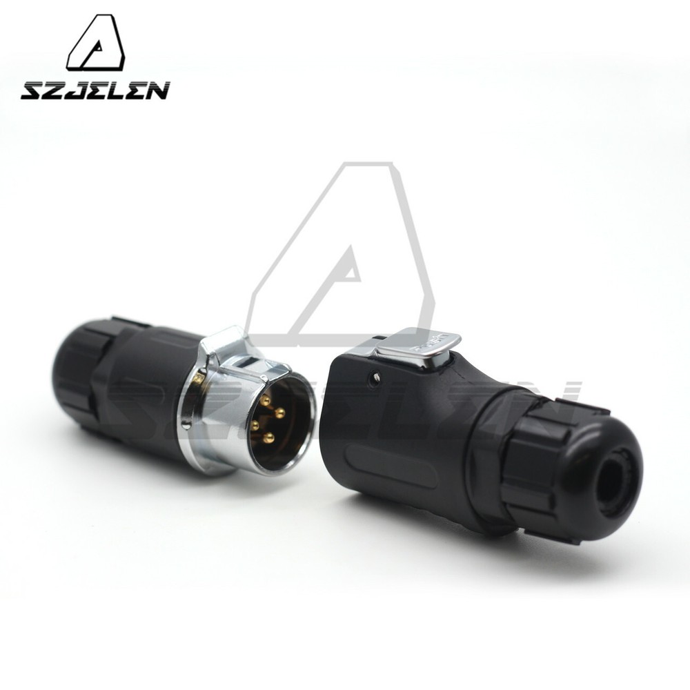 XHP20 Waterproof 4Pin Power Connector Plug Socket,LED Light Wire Cable Connector
