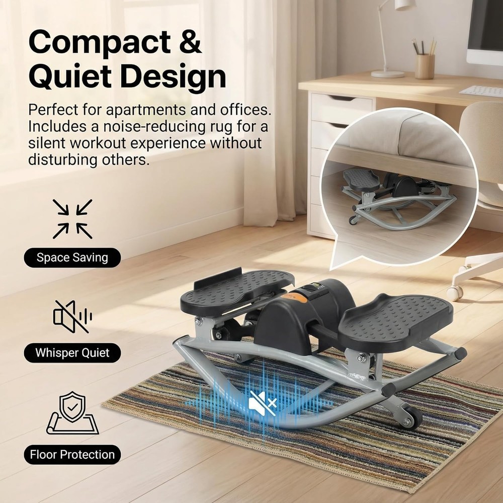 Stepper Workout Exercise Equipment for Legs Glutes Low-Shock