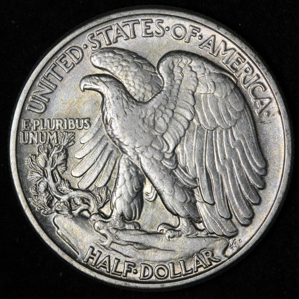 1945 Walking Liberty Silver Half Dollar UNC *UNCIRCULATED* MS TONED E307 YKNM