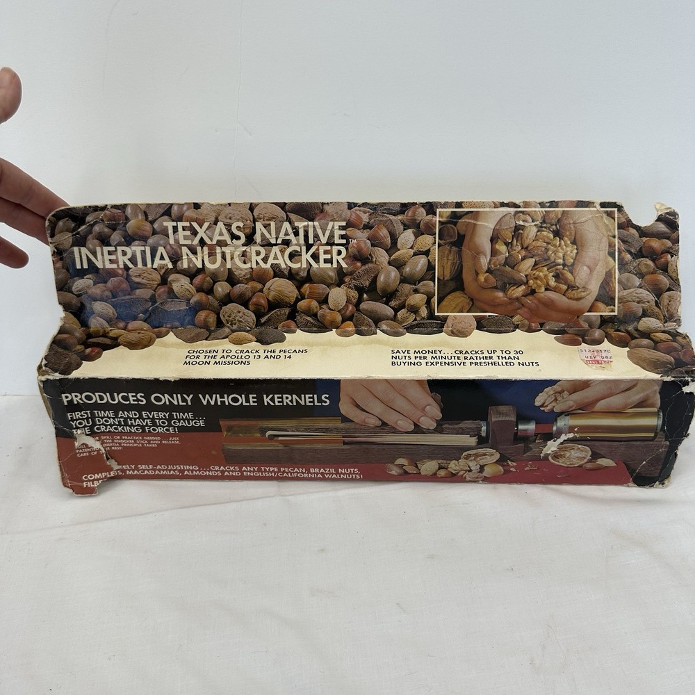 Vintage TEXAS NATIVE INERTIA NUTCRACKER MODEL #7141 Original Box & Instructions