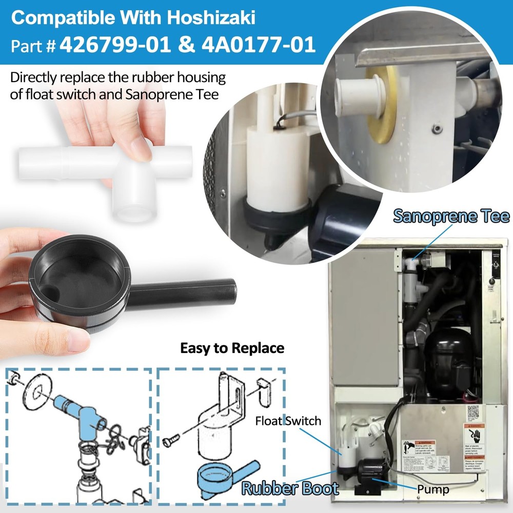 426799-01 Float Switch Connector & 4A0177-01 Sanoprene Tee Replacement Kit