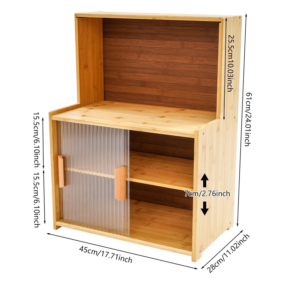 Kitchen Pantry Storage Cabinet Small Countertop Storage Sideboard Cupboard
