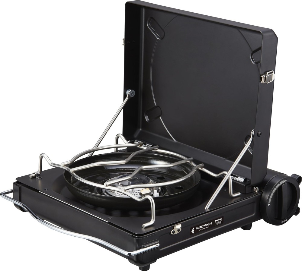 Fore Winds by Iwatani Luxe Camp Stove Large, Black