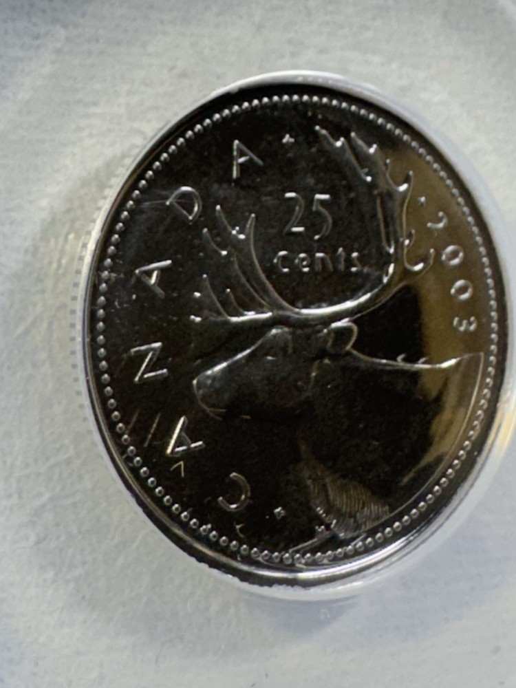 2003 Canada 25 Cents Graded MS 68 by ANACS