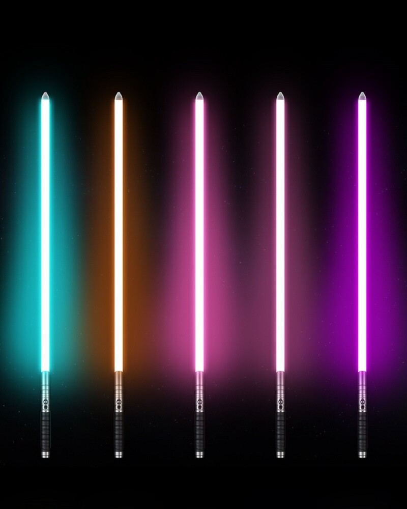 Color Changing Lightsaber with Sound – RGB, Rechargable, Removable Blade