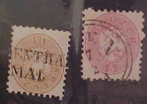AUSTRIA STAMP #26 WMKD 2 DIFF.  USED