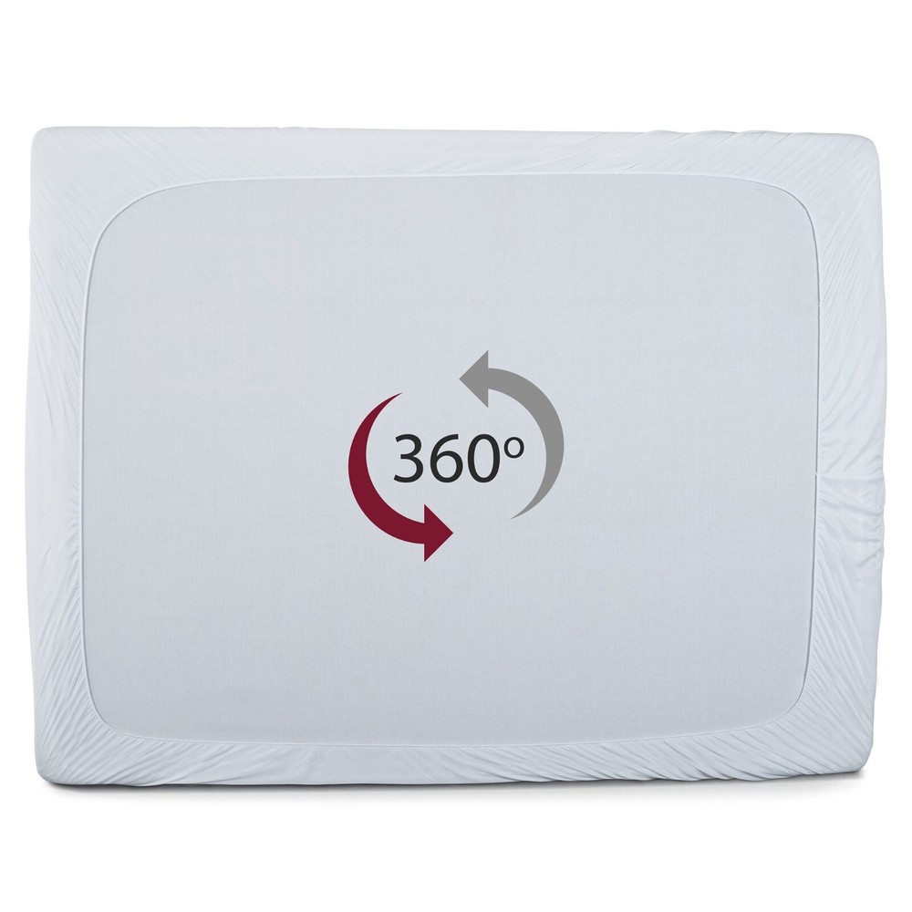 Terry Waterproof Mattress Protector Deep Fitted Breathable Poly Cotton Bed Cover