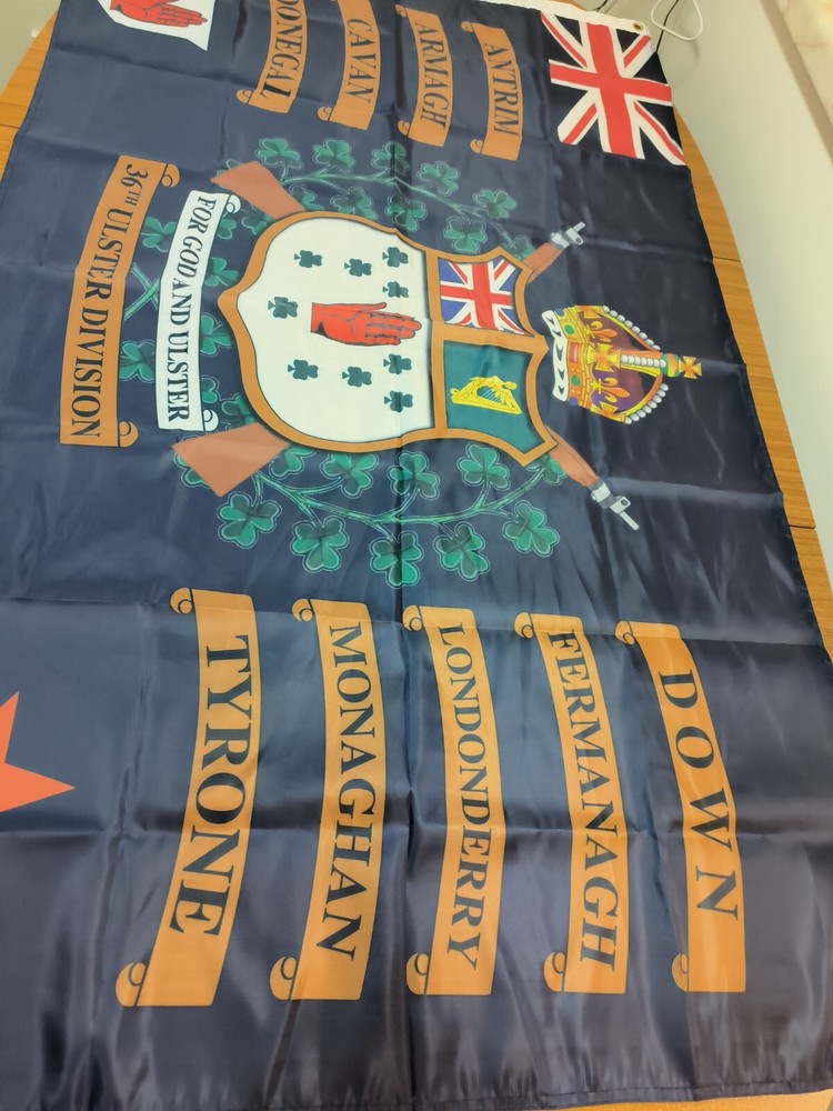 36th Ulster Division nine counties, Regimental colours Flag 3X5FT