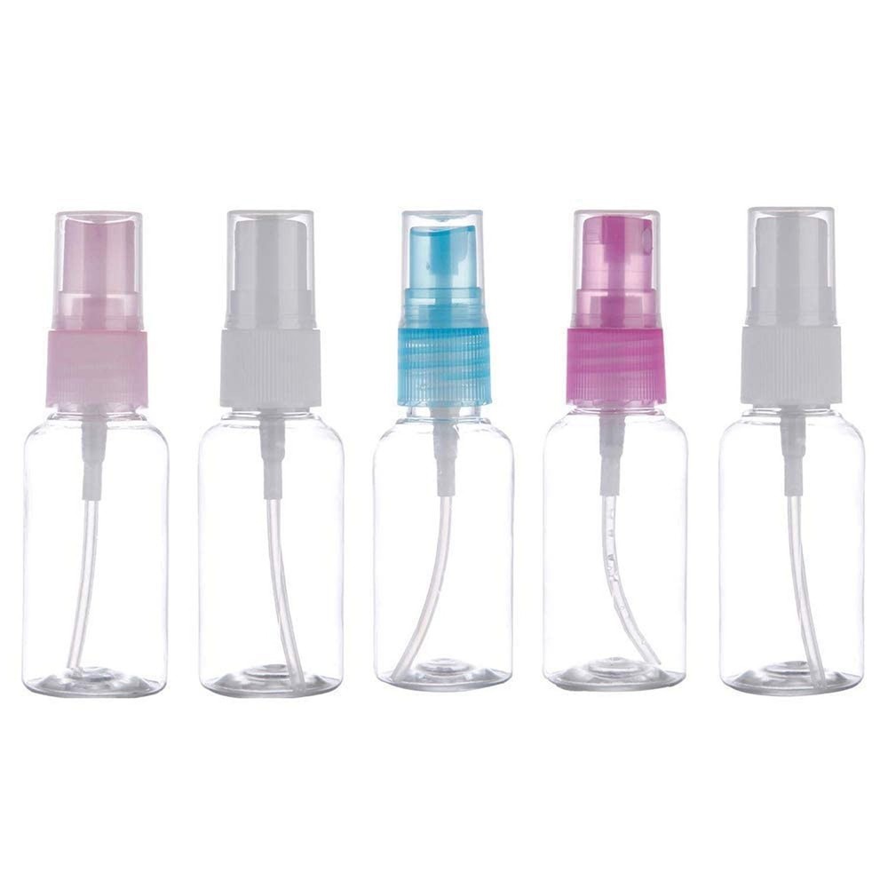 5pcs 30ML Small Empty Plastic Transparent Atomiz Perfume Water Fine Mist Spra...