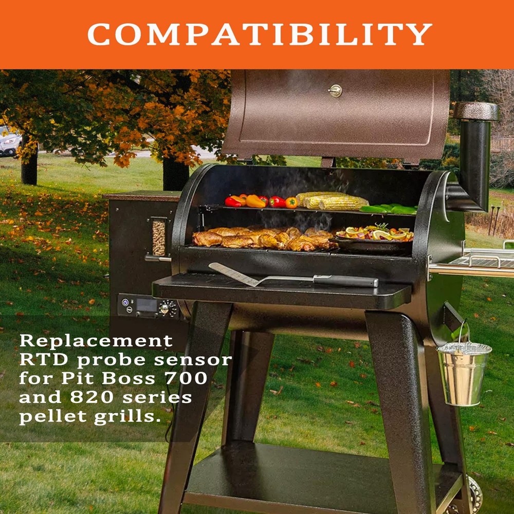 Replacement RTD Temperature Probe Sensor for Most Pit Boss 700& 820