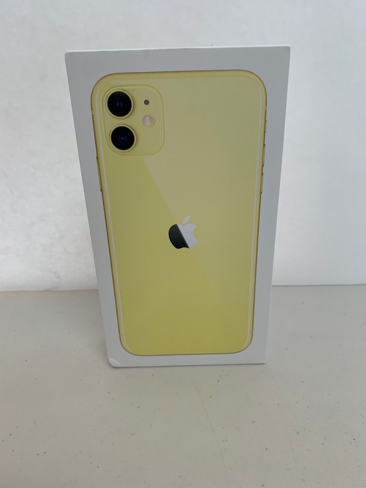 Iphone 11 Yellow Empty Box
