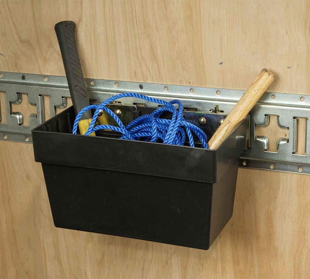 E-Track Storage Bin 2 Pack Heavy Duty E-Track Organizer for E-Track Systems