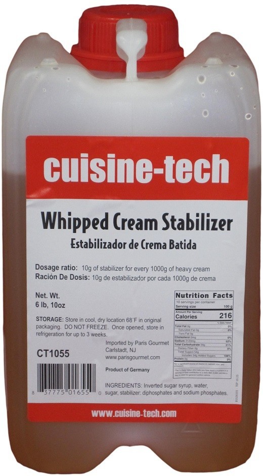 Cuisine Tech Whipped Cream Stabilizer Liquid - 6.6 lbs