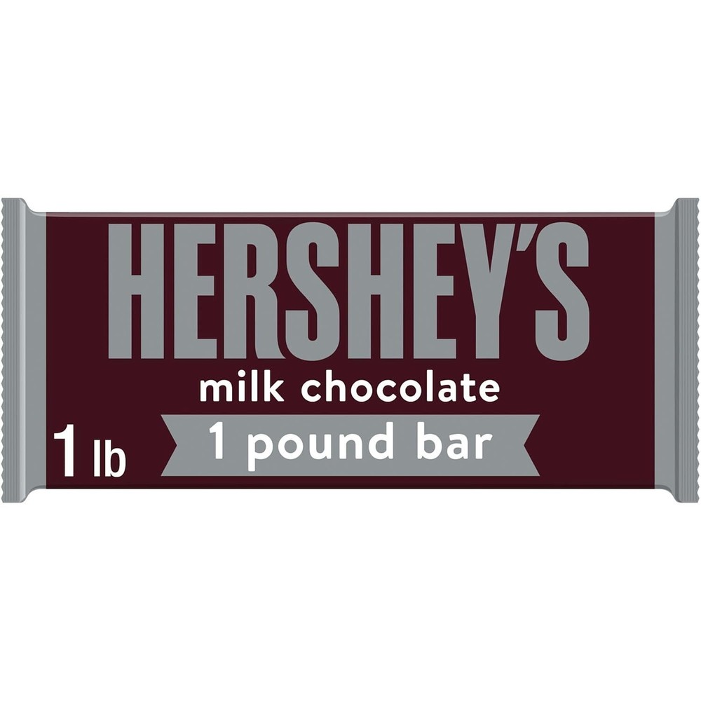 HERSHEY'S Milk Chocolate Candy Gift Bar, 1 lb