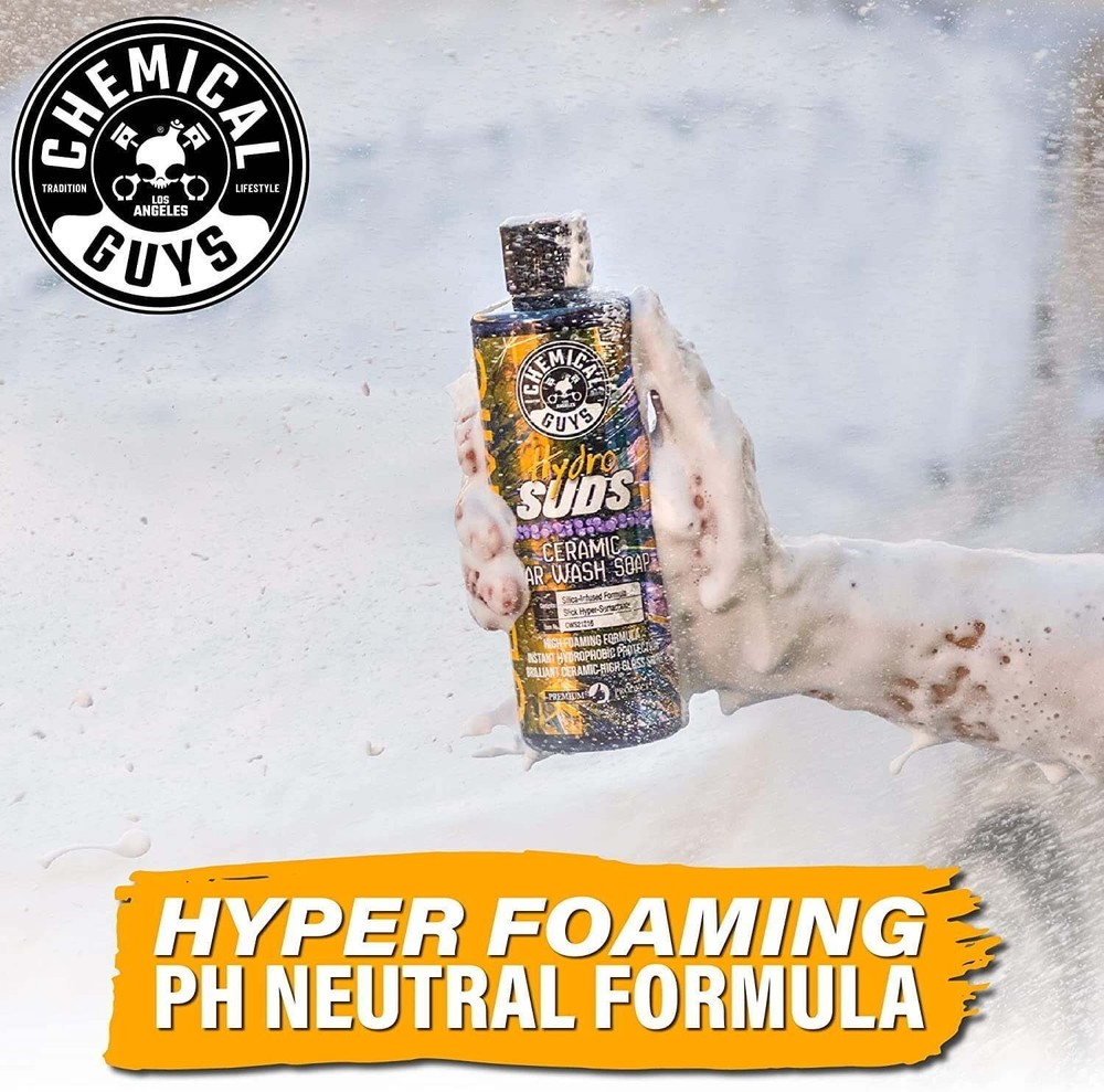 Hydrosuds High-Gloss Hyper Foaming SiO2 Ceramic Car Wash Soap Cleaning