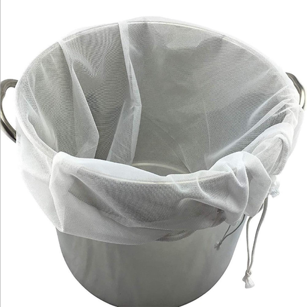 26*22"Reusable Extra Large Drawstring Filter Mesh Cloth Bag for Beer Fruit Cider