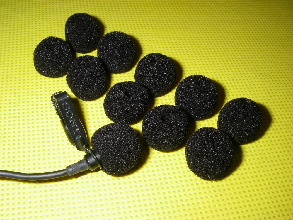 10 X Mic Foam Covers Windscreen Windshield for Lavalier Lapel Microphone 3-5mm