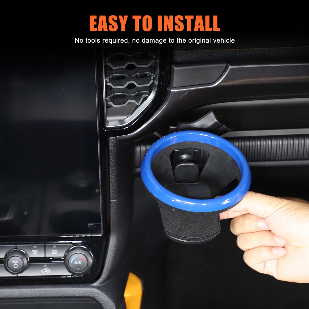 Blue Navigation Right Side Beverage Cup Holder Bracket For Ford Ranger 2023+